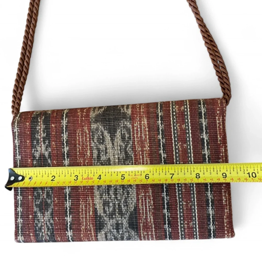Guatemalan Textile Brown‎ Patterned Women's Purse